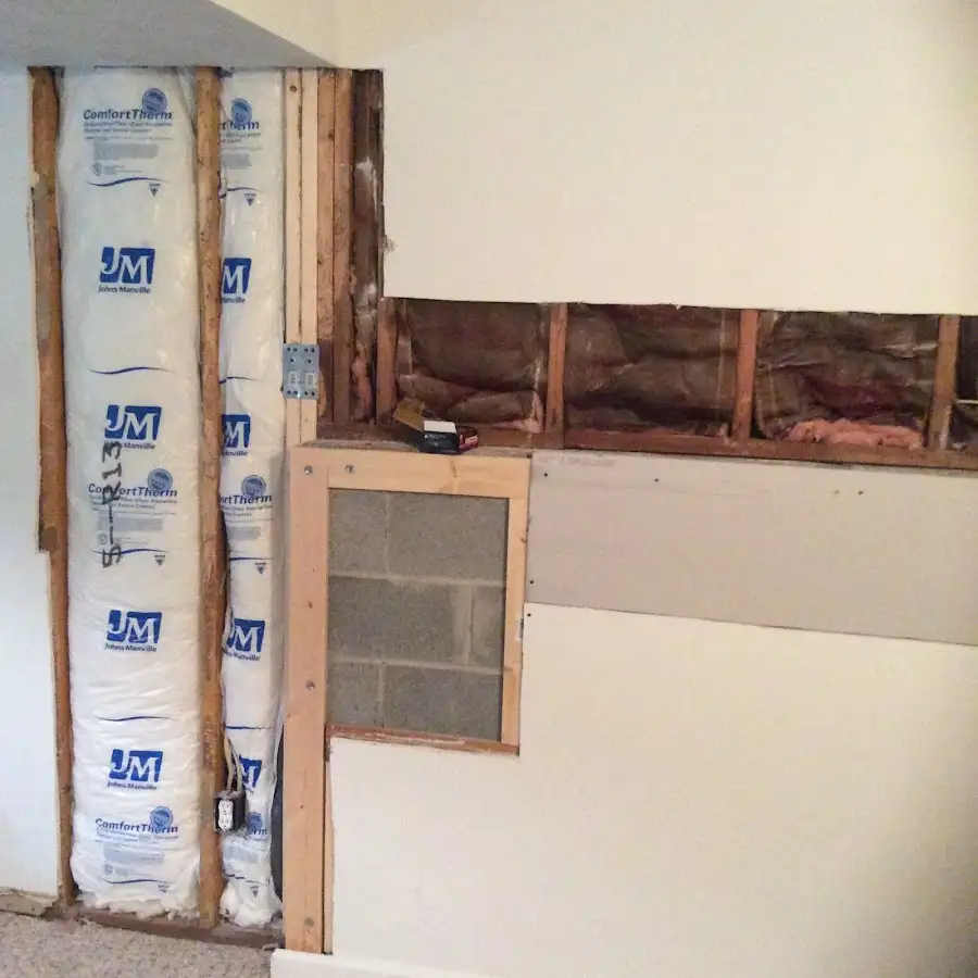 Wall insulation replacement during Odor Removal & Deodorization in Montgomery
